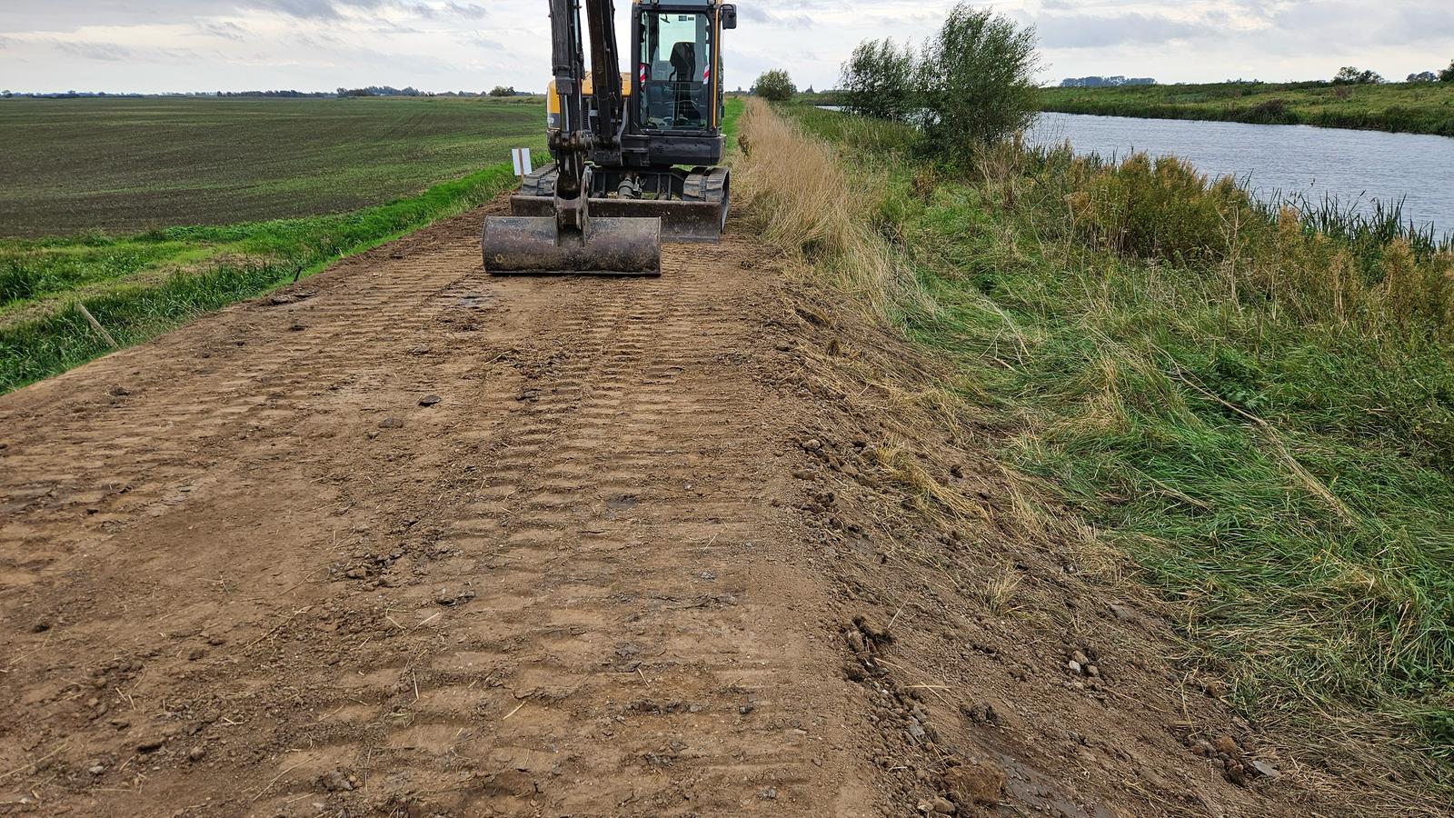 Photo of repaired embankment  - supporting image